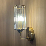 Бра с цилиндрическим рифленым стеклянным плафоном Jeanette варинант исполнения - 5 | Loft Concept в Казани