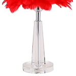 Настольная лампа с перьями Plumage Red Table Lamp варинант исполнения - 3 | Loft Concept в Казани