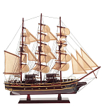 Декоративная модель деревянного коричневого парусника в подарочной упаковке With The low варинант исполнения - 1 | Loft Concept в Казани