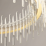 Люстра круглая с прозрачными стеклянными трубками 51 см Nembus варинант исполнения - 8 | Loft Concept в Казани