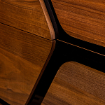 Высокий комод с узором из шпона на фасаде Sahara варинант исполнения - 5 | Loft Concept в Казани