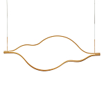 Подвесной светильник волнообразный изогнутый на двух тросах 103 см Spiral Lighting варинант исполнения - 1 | Loft Concept в Казани