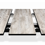 Стол обеденный раздвижной с прямоугольной бежевой столешницей Magali варинант исполнения - 6 | Loft Concept в Казани