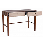 Стол письменный из массива бука с 2-мя ящиками бежевый Wenge Light варинант исполнения - 3 | Loft Concept в Казани