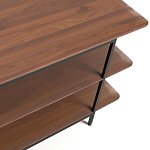 ТВ-тумба с полками из массива ореха Derick Wooden TV Stand варинант исполнения - 3 | Loft Concept в Казани