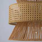 Подвесной светильник с абажуром из натуральных материалов Light Inside the Cell варинант исполнения - 9 | Loft Concept в Казани