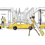 Megan Hess. New york: through a fashion eye варинант исполнения - 2 | Loft Concept в Казани