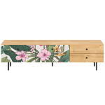 Длинная ТВ-тумба с принтом на ящиках Elise TV Stand варинант исполнения - 15 | Loft Concept в Казани