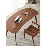 Стол рабочий округлой формы с ящиком  Working Moonnut Table варинант исполнения - 6 | Loft Concept в Казани