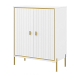 Тумба белая с двумя дверками и полками Antique Order варинант исполнения - 1 | Loft Concept в Казани