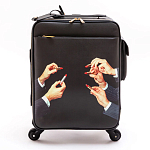 Чемодан дорожный SELETTI Travel Kit Trolley Lipstick Black варинант исполнения - 1 | Loft Concept в Казани