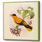 Постер на холсте с изображением птиц и цветов Blooming Birds Poster варинант исполнения - 7 | Loft Concept в Казани