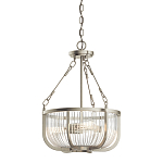 Люстра подвесная с чашеобразным плафоном из прозрачных стеклянных прутьев Kichler варинант исполнения - 1 | Loft Concept в Казани