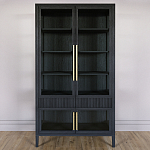 Витрина Primo со стеклянными фасадами и 2 ящиками Черный дуб варинант исполнения - 1 | Loft Concept в Казани