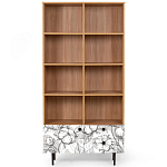 Широкий стеллаж с принтом Elise Rack варинант исполнения - 19 | Loft Concept в Казани