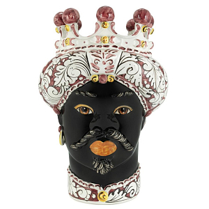 Ваза Vase Moro Man Ornate Bordeaux