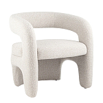 Кресло дизайнерское для лаунж зоны жемчужного цвета Pearl Lounge варинант исполнения - 10 | Loft Concept в Казани