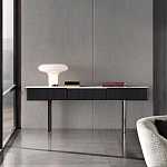 Консоль чёрная с 3-мя выдвижными ящиками Lou варинант исполнения - 3 | Loft Concept в Казани