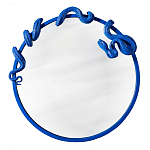 Зеркало круглое в синей раме в виде змеи Temptation варинант исполнения - 1 | Loft Concept в Казани