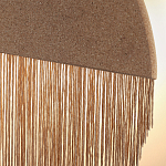 Бра круглое натуральная пробка с бахромой Natural Cork варинант исполнения - 2 | Loft Concept в Казани