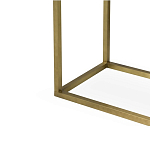 Консоль прямоугольная на золотом каркасе с 2-мя ящиками Warwick варинант исполнения - 3 | Loft Concept в Казани