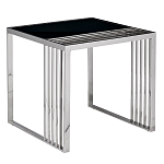 Столик журнальный с черной стеклянной столешницей Embodiment of Contemporary Art  варинант исполнения - 1 | Loft Concept в Казани