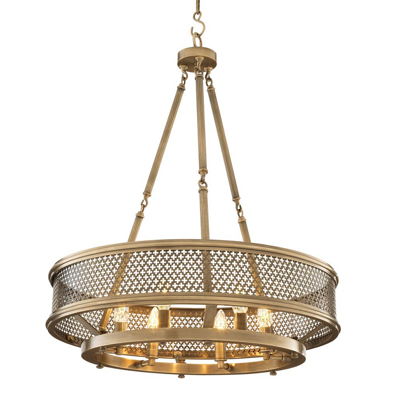 Люстра Eichholtz Chandelier Savoie Латунь Античная полированная в Казани | Loft Concept 