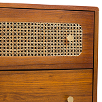 Комод с 6-ю ящиками с декором из ротанга Degarmo Chest of Drawers варинант исполнения - 5 | Loft Concept в Казани