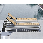 Шезлонг на металлическом каркасе с регулируемой спинкой GUELL Sunbed варинант исполнения - 3 | Loft Concept в Казани