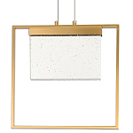 Подвесной геометрический светильник со стеклом Rectangle Geometry Glass Chandelier варинант исполнения - 1 | Loft Concept в Казани