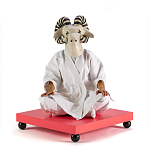 Дизайнерский кофейный стол на круглых ножках Poltronova T02 Pink Coffee Table варинант исполнения - 4 | Loft Concept в Казани