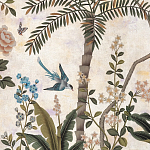 Обои ручная роспись Siam White Metal варинант исполнения - 4 | Loft Concept в Казани