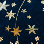 Обои с вышивкой ручной работы Cosmos Original colourway on velvet варинант исполнения - 2 | Loft Concept в Казани