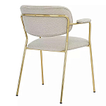 Стул Singer Chair с подлокотниками серый на золотистых ножках варинант исполнения - 3 | Loft Concept в Казани