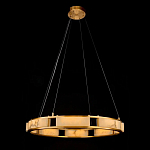 Люстра в виде кольца из натурального камня Golden Alavastor варинант исполнения - 1 | Loft Concept в Казани