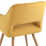 Стул в рогожке желтого цвета NEASAN STOOL варинант исполнения - 6 | Loft Concept в Казани