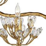 Торшер золотой в виде растения Golden Flower Glade варинант исполнения - 1 | Loft Concept в Казани