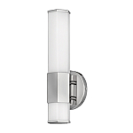 Бра для ванных комнат вертикальное с длинным белым матовым плафоном в форме шестиугольника на круглом основании Hinkley варинант исполнения - 12 | Loft Concept в Казани