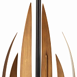 Торшер с основанием в виде стебля с листьями и тканевым абажуром Flowing Leaves варинант исполнения - 2 | Loft Concept в Казани