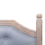 Изголовье кровати серое с мягкой обивкой из рогожки Emma Headboard варинант исполнения - 2 | Loft Concept в Казани