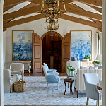 Обои ручная роспись Le Brésil Mer Bleue варинант исполнения - 4 | Loft Concept в Казани