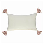 Чехол на подушку с кисточками и вышивкой птиц Ethnic mix Birds Rect варинант исполнения - 4 | Loft Concept в Казани