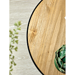 Приставной столик с факутрным черным основанием Ethiopia варинант исполнения - 4 | Loft Concept в Казани