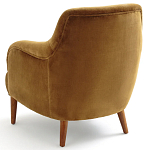 Кресло велюровое золотистого цвета Diaspro Gold  Armchair варинант исполнения - 3 | Loft Concept в Казани