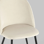 Мягкий стул в бежевом велюре Miruna Chair варинант исполнения - 7 | Loft Concept в Казани