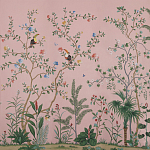 Обои ручная роспись Amazonia Florence Pink dyed silk варинант исполнения - 2 | Loft Concept в Казани