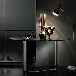 Консоль дымчатого цвета с изогнутым основанием Arabesque варинант исполнения - 4 | Loft Concept в Казани