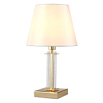 Настольная лампа с белым тканевым абажуром в форме конуса Laurent варинант исполнения - 6 | Loft Concept в Казани