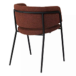Стул полукруглый мягкий с буклированной обивкой Chair with Boucle Upholstery варинант исполнения - 7 | Loft Concept в Казани