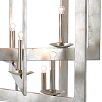 Люстра серебряная из пересекающихся квадратных элементов Intersecting Squares  варинант исполнения - 1 | Loft Concept в Казани